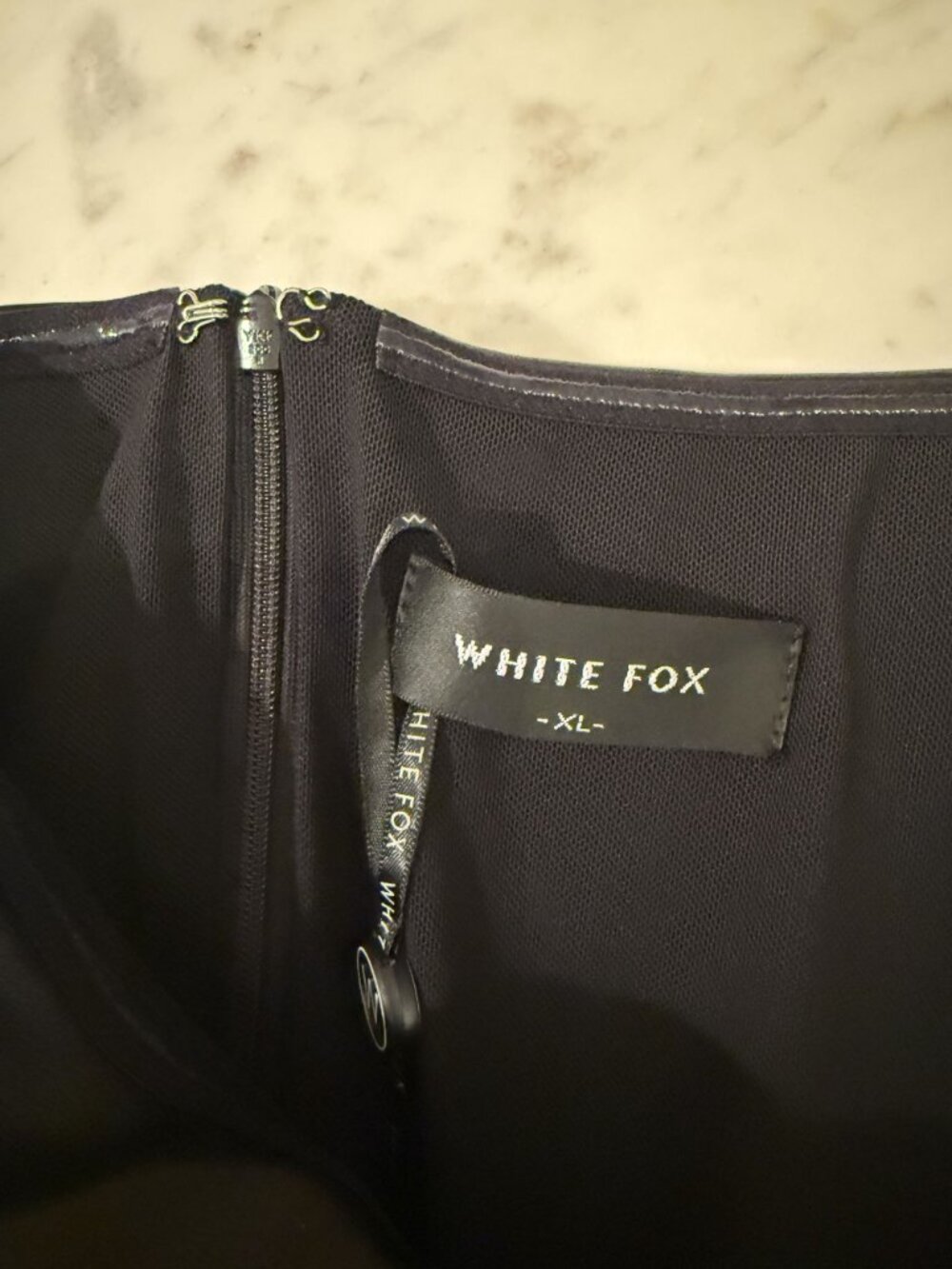 NWT White Fox Fire Burning Strapless Faux Leather Mini Dress Black XS $75 [jb] - Picture 10 of 10